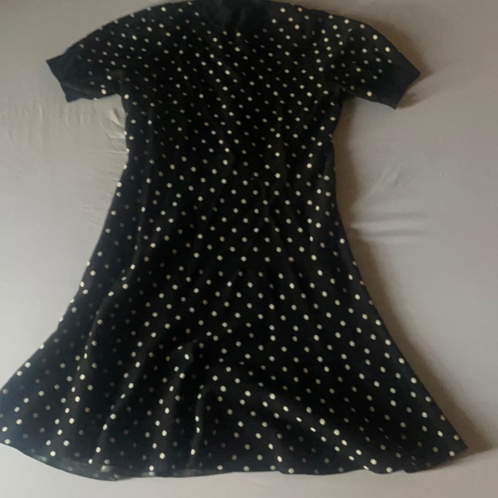Rachel Roy Sweater Dress in Polka Dot Print with A line Flair Skirting Size 1X